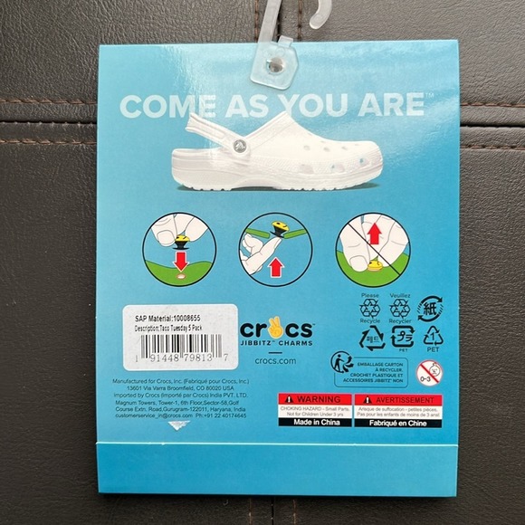 CROCS Accessories Crocs Taco Tuesday Hot Sauce 5 Pack Jibbitz Shoe